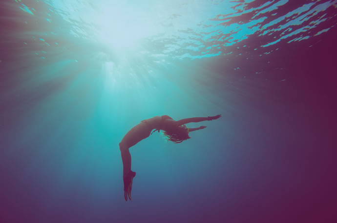 fotografia subaquática gravida