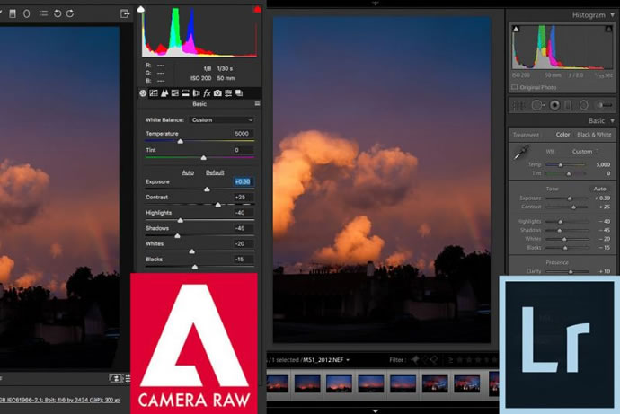 camera raw e lightroom