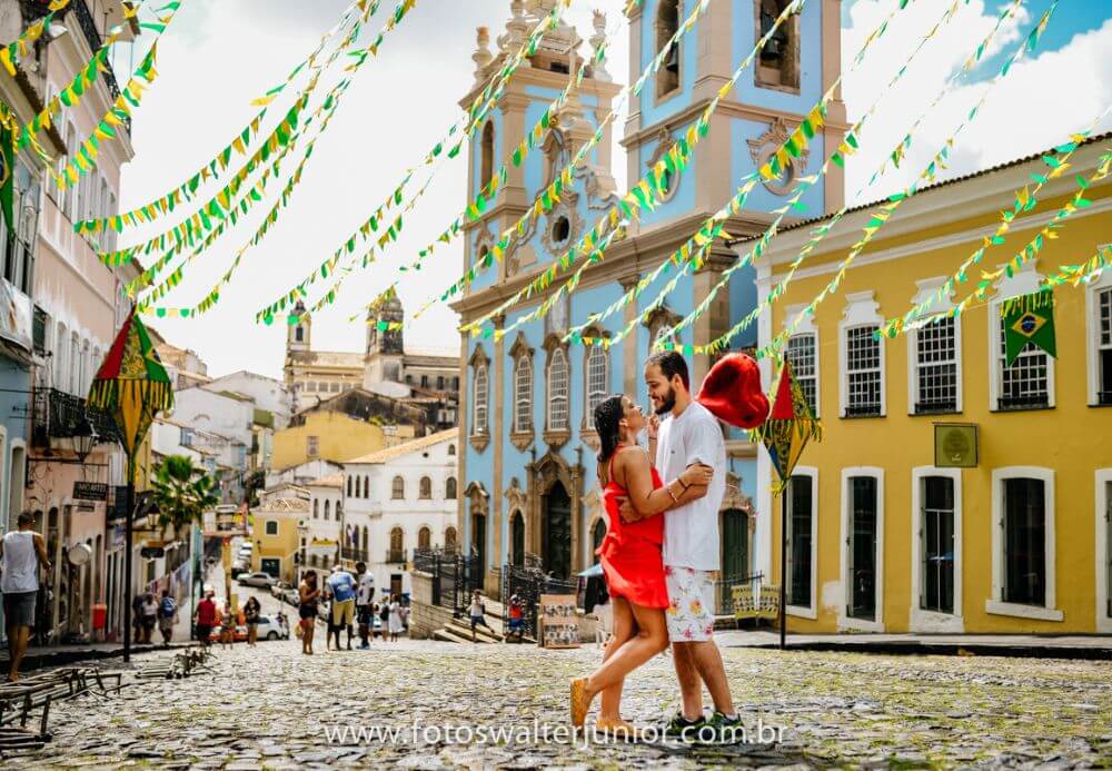 ensaio pré-casamento no Pelourinho bairro de Salvador Bahia
