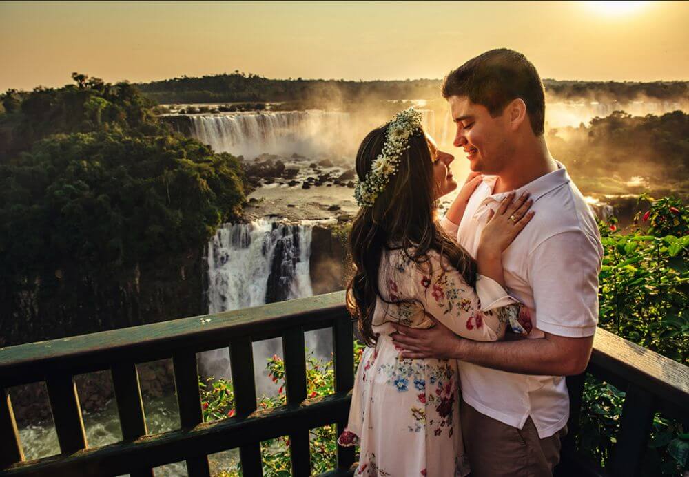 ensaio pré casamento nas Cataratas do Iguaçu Brasil