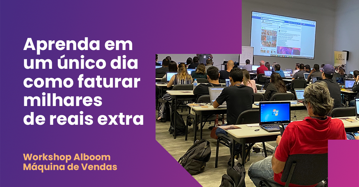 workshop Alboom em São Paulo no dia 23 de agosto de 2022